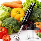 Djecak Orla Upgraded 1100W 5-in-1 Immersion Blender Handheld - 20 Speed Turbo Stick Blender for Soups, Baby Food & Smoothies, Includes Food Processor,Milk Frother, Chopper, Whisk & BPA-Free Beaker