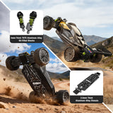 RIAARIO 1/10 Brushless RC Cars, RTR, Beginner, MAX 50+ MPH, Metal Drivetrain, 4WD, Waterproof Electronics, Carbon Fiber, Black, Ages 14+