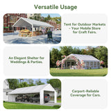 Aoxun 32x16 Party Tent,Heavy-Duty Canopy Tents for Parties Weddings Events