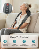 Cordless Neck Shoulder Massager with Graphene Heating, FSA Eligible, Rechargeable Deep Tissue 4D Shiatsu Neck Massager for Pain Relief, Upgraded Massage Heads for Shoulder & Back Gifts for Mom Mother