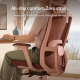 Desktronic Ergonomic Office Chair — Adjustable Desk Chair with Lumbar Support, Headrest, Armrests, Breathable Mesh Back, Height Adjustment, Comfortable Home Office Chair for Long Hours