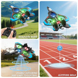 Tubokoro Foam Remote Control Airplanes with 3 Batteries, RC Planes for Kids Adults 8-16, RC Airplane Fighter Jet with Light, 360° Flip Fighter Jet Toys, Stunt Roll, Airplane Toy Gifts for Kids Boys