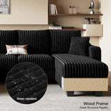 Belffin Convertible Sectional Couch with Chaise Corner Sectional Sofa L Shaped