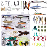 Fishing Lures – 73PCS Fishing Tackle Kit with Tackle Box, Bass Fishing Lures Set for Freshwater Bass & Trout, Crankbaits, Frogs, Soft Plastic Worms, Spinnerbaits, Jigs – Multi-Species Fishing Gear