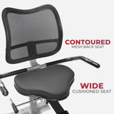 Sunny Health & Fitness Elite Recumbent Cross Trainer & Elliptical Machine with 12-Level Magnetic Resistance, Easy Adjust Seat & Exclusive SunnyFit® App Enhanced Bluetooth Connectivity