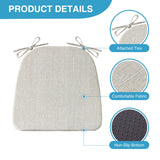IASEAHK Chair Cushions for Dining Chairs Set of 4, Non Slip Kitchen Chair Pads