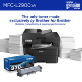 Brother MFC-L2900DW Wireless Compact Monochrome All-in-One Laser Printer with Duplex Copy & Scan,