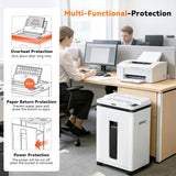200-Sheet Auto Feed Paper Shredder, Touchscreen Heavy Duty Shredders, 40 Min Non-Stop, P-5 Ultra Security Commercial Shredder for Home Office