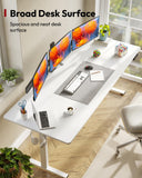 Electric Standing Desk, 79 x 32'' Height Adjustable Sit Stand Desk with Large Splice Board Desktop
