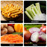 French Fry Cutter with 3 Blades, Potato Slicer French Fries Cutter, Potato Dicer Cuber Stainless Steel French Fry Press EASYROSE