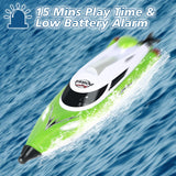 Podleer RC Boat-Remote Control Boat for Adults-High Speed 35+ KPH for Pool-Toys for Ages 8-13 (Green)