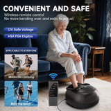 Foot Massager Machine with Heat,Shiatsu Foot Massager Home with Air Compression,Adjustable Electric Massager Machine for Feet Office,Wireless Control,DIY Gifts Draw Patterns for Man &Women,Black