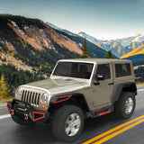 OEDRO Paintable Running Boards Fit for 2007-2018 Jeep Wrangler JK 2 Door