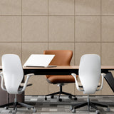 MaxGear Extra Large Bulletin Board 72" x 48", Tan Felt Wall Tiles Pushpins
