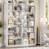 6 Tier Large Bookshelves, 70.8 Inch Tall Bookshelf and Bookcases for Living Room, Study Room, Home Office Library