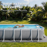 Swimming Pool Current Machine for Above Ground Pools, Swim in Place Trainer - 1-9 Grade Adjustable Current Swim Jet for Outdoor Swimming Pool Exercise, Fitness & Family Fun