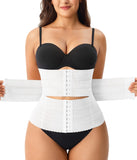 Gotoly Waist Trainer for Women Corset Shapewear Tummy Control Faja Body Shaper Postpartum Segmented Waist Cincher(White,Small)
