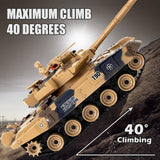 Supdex 1/24 RC Battle Tank Set, Remote Control Chinese Type 99 and Russian T90 Army Toy That Shoots for Kids and Adults, 2.4G RC Vehicle Model Tank 6+ Year Old with Sound, Smoke and Lights