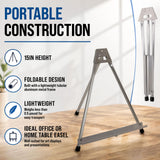 U.S. Art Supply 15" High Aluminum Tabletop Display Easel for Painting