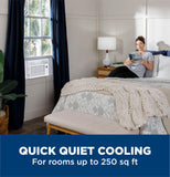GE Window Air Conditioner Unit, 6,000 BTU for Small Rooms up to 250 sq ft. with Adjustable Fan, White