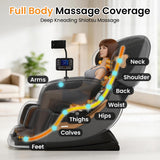 GOLD TIME Massage Chair Full Body, Zero Gravity Massage Recliner with Deep Kneading Shiatsu Massage, Foot Roller Reflexology, 14 Airbags, Heat Therapy, Bluetooth Speaker, Adjustable Leg Rest