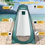 AOSION Privacy Shower Tent,Pop Up Changing Tent,Camp Bathroom Changing Dressing Room,Sun Sunshade Canopy Outdoor Rain Shelter for Camping Hiking Beach Picnic Fishing. (Army Green)