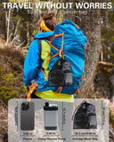 Beviliu Portable Shower for Camping, 6000mAh Rechargeable Camping Shower with Digital Power & Temperature Display, Portable Shower for Camping, Beach, Outdoor Travelling, Hiking, Pet Cleaning