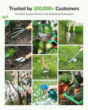 All-in-One Garden Tool Set, 11-Piece Heavy Duty Gardening Tools with Ergonomic Canvas Shoulder Crossbody Bag