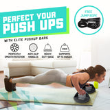 Elite Sportz Push Up Bars - You Will Feel Less Wrist Pain Than When Doing Normal Pushups. Very Sturdy and Won’t Slide Around Elite Sportz Equipment