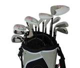 Sephlin Signature Women's 13 Pcs Right Hand Golf Clubs Set & Golf Bag (Pink_Silver)