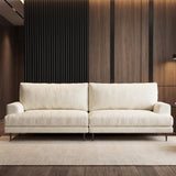 NessCarsti 86.61" 3-Seater Cloud Sofa Couch, Modern Fabric Down-Filled Sofa