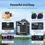 Adventurer 5M 3D Printer, 600mm/s Max High-Speed FDM 3D Printers with Auto Leveling,