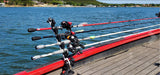 Brocraft Crappie Rod Holder/Transport Rack/Boat Rod Storage System