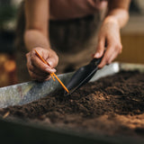 Vegetable Garden Tool Set with Vegetable Shears, Seed Sower, Trowel, Cultivator, Weeder, and L/XL Garden Gloves (6 Piece Kit)