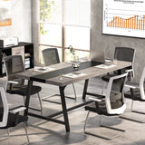 Tribesigns 6FT Rectangle Conference Table, 70.87L x 33.46W x 29.92H Inches Meeting Table for Conference Room