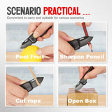Pocket Folding Knife Gifts for Men - Stocking Stuffers for Men, Small Multitool Box Cutter with 1.5inch Blade - Christmas Fathers Day Birthday Gifts - EDC Keychain Gadgets for Hiking, Camping, Fishing