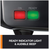 Breakfast Set Stainless Steel Waffle Maker 4 Slices | Belgian Waffle Silver and Black KRUPS