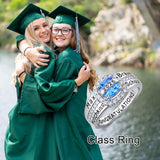 Oseew 2027 Custom Birthstone Class Ring for Women Men (Cushion)
