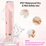 Electric Shaver for Women, 2-in-1 Electric Razor for Womens Legs Underarm Face Pubic Hairs, Rechargeable Razor Body Hair Trimmer Wet & Dry Use
