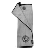 Ghost Golf Magnetic Towel (Greenside) - Premium Ultra-Absorbent Microfiber Golf Towel- 18" x 18" (Grey)