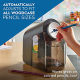 Electric Pencil Sharpener, Heavy Duty Pencil Sharpener for School, Black, 1 Count X-Acto