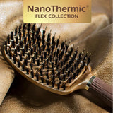 Olivia Garden NanoThermic Ceramic + Ion Flex Scalp-Hugging & Vented Hair Brush NT-FLEXCO (Combo)