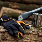 House Plant Starter Tool Set with Set with Bypass Pruner, Trowel, Cultivator, and L/XL Garden Gloves (4 Piece Kit)