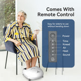 COMFIER Shiatsu Foot Massager with Heat, Kneading and Vibration Heated Foot Feet Massager for Neuropathy Plantar Fasciitis