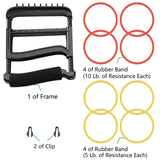 YPCBYNBS Hand Exerciser,Finger Exerciser and Hand Strengthener for Hands,Finger,Wrist,Forearms and Thumbs Therapy,Black YPCBYNBS