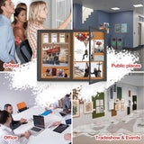 Enclosed Bulletin Board, Weatherproof Outdoor Noticeboard 44x32 Inch