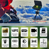 [FishPRO® 2026 Upgrade] NO.1 HD 1080P Underwater Fishing Camera 7''IPS w/DVR-32GB,Ice Fishing Camera w/10,000mAh(Ease to Use), Fish Finder Camera for Ice Lake Boat Fishing w/USB-C, LED+IR, 83ft