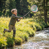 Goaste 3 Pack Kids Fishing Net, Telescopic Lightweight Landing Net, Bug Insect Catching Net with Stainless Steel Pole Handle for Kids Outdoor Playing, Extendable from 26 inch to 67.5 inch