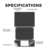 Phone Skin Compatible with Microsoft Surface Laptop 13.8" 8th Edition (2026) - Triangle Stripes - Premium 3M Vinyl Protective Wrap Decal Cover - Easy to Apply | Crafted in the USA by MightySkins