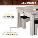 Barrington Billiards Monteray 7’ Drop Pocket Pool Table, 3-in-1 Dining Top & Table Tennis with Game Accessories & Rolling Storage Caddy, Perfect for Family Game Rooms